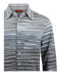 M Missoni Mens Shaded Slub Button-Up Shirt