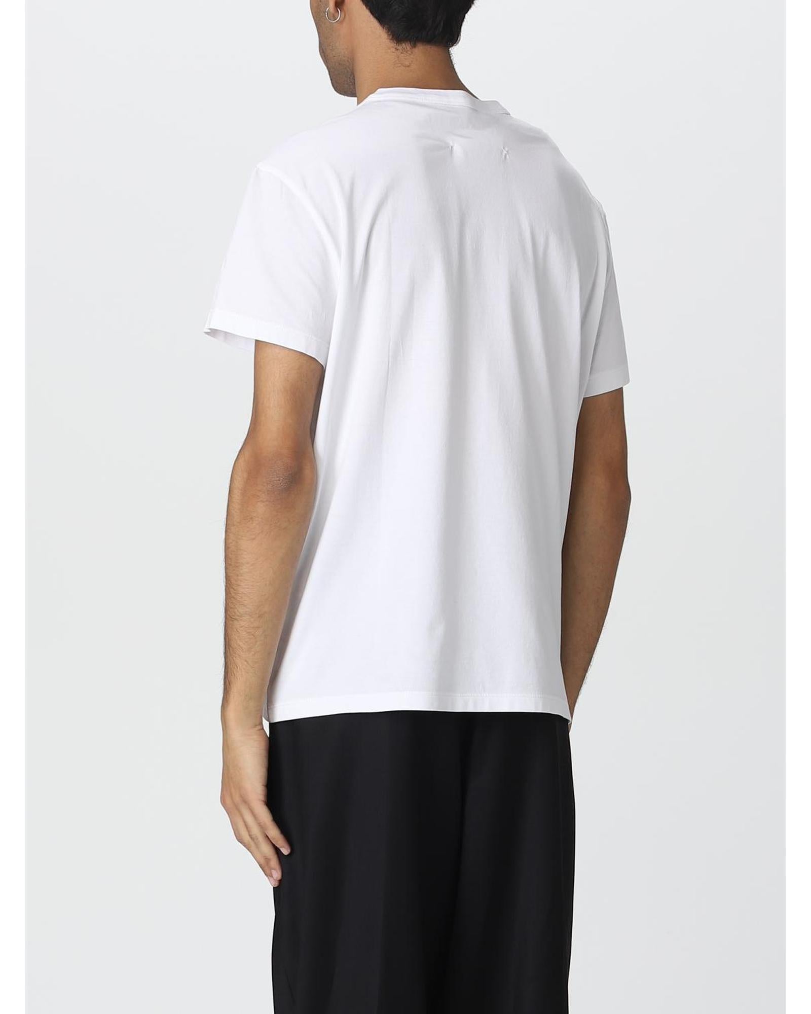 Maison Margiela Short Sleeve TShirt 100 Cotton Men White T-Shirts
