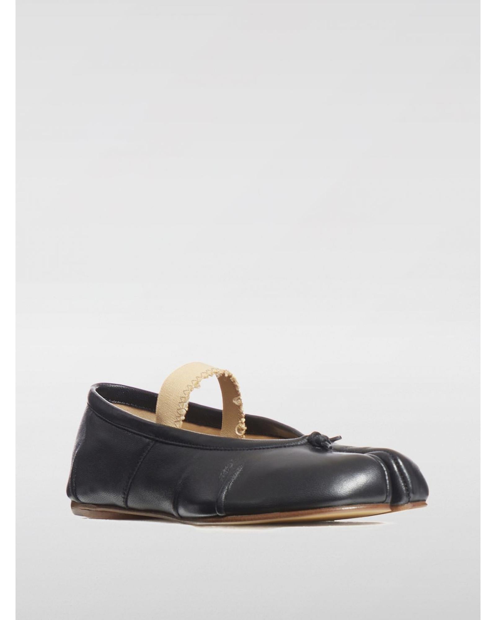Maison Margiela Tabi Ballet Flats SplitToe Design Women Black