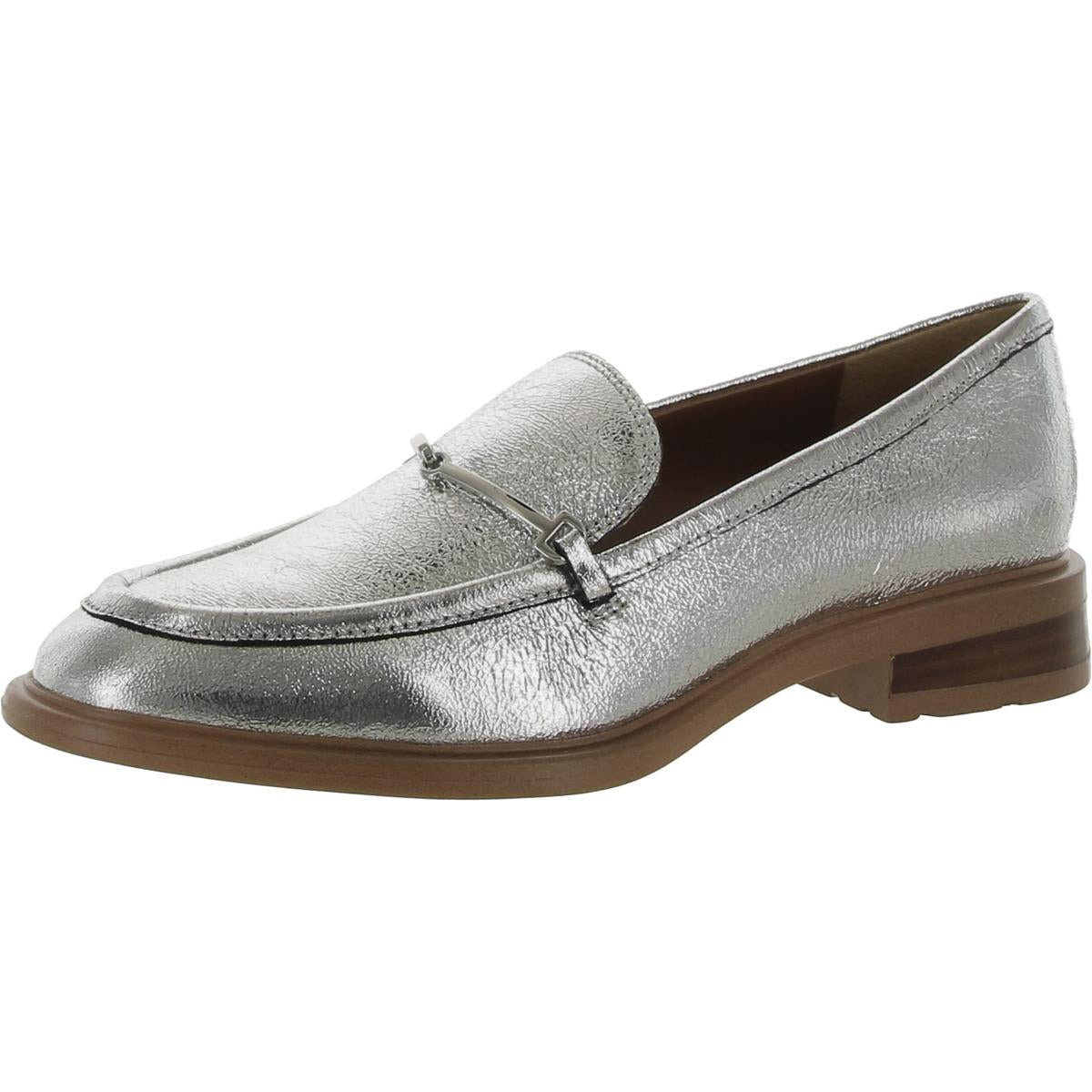 Eda Womens Leather Slip On Loafers26