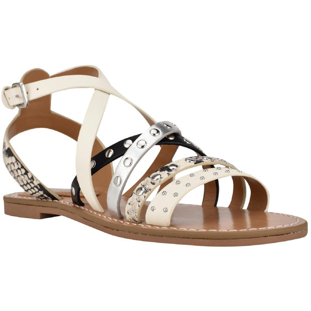 Cane 3 Womens Snake Print Ankle Strappy Sandals