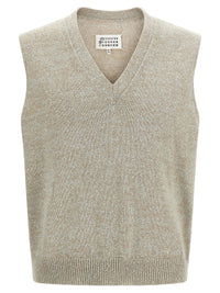 MAISON MARGIELA Maison Margiela Men Bouclé Knit Vest