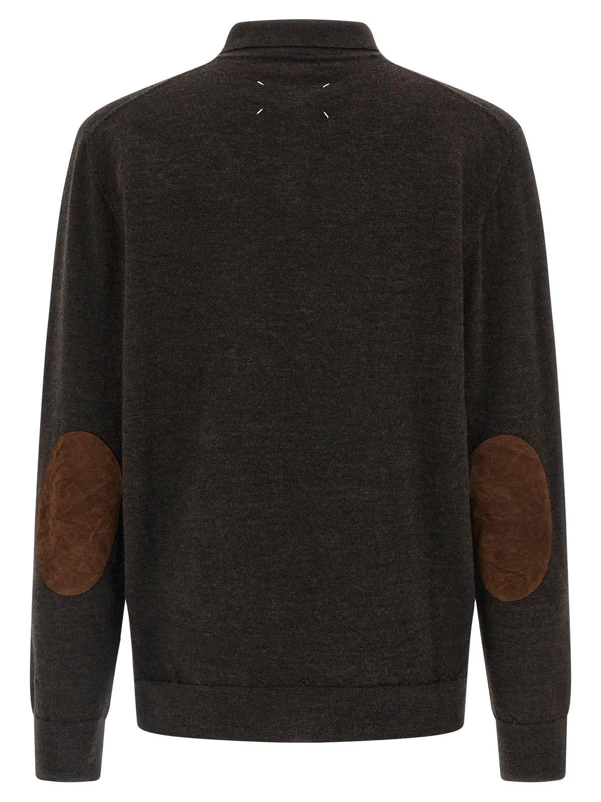 MAISON MARGIELA Maison Margiela Men Suede Patch Polo Shirt