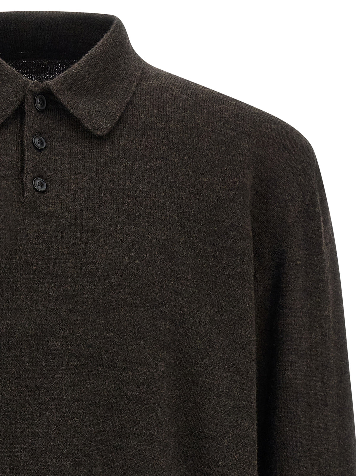 MAISON MARGIELA Maison Margiela Men Suede Patch Polo Shirt