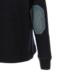 MAISON MARGIELA Maison Margiela Men Denim Patch Sweater