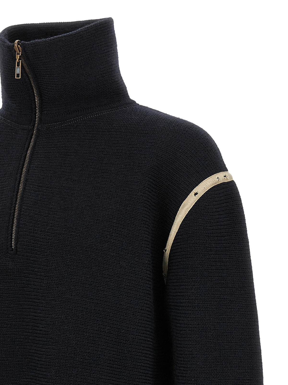MAISON MARGIELA Maison Margiela Men Denim Patch Sweater