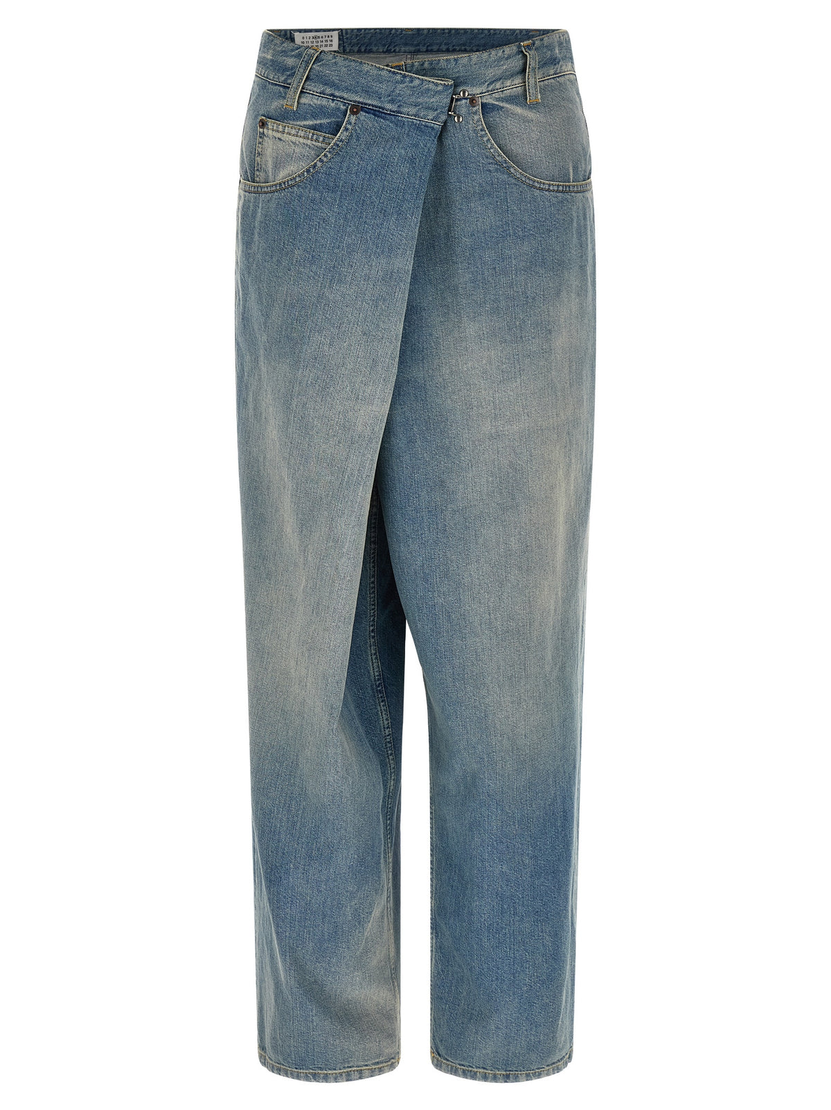 Maison Margiela Women 'Wrap' Asymmetric Closure Jeans
