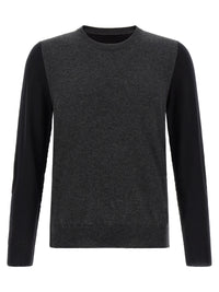 Maison Margiela Men Two-Tone Wool Sweater