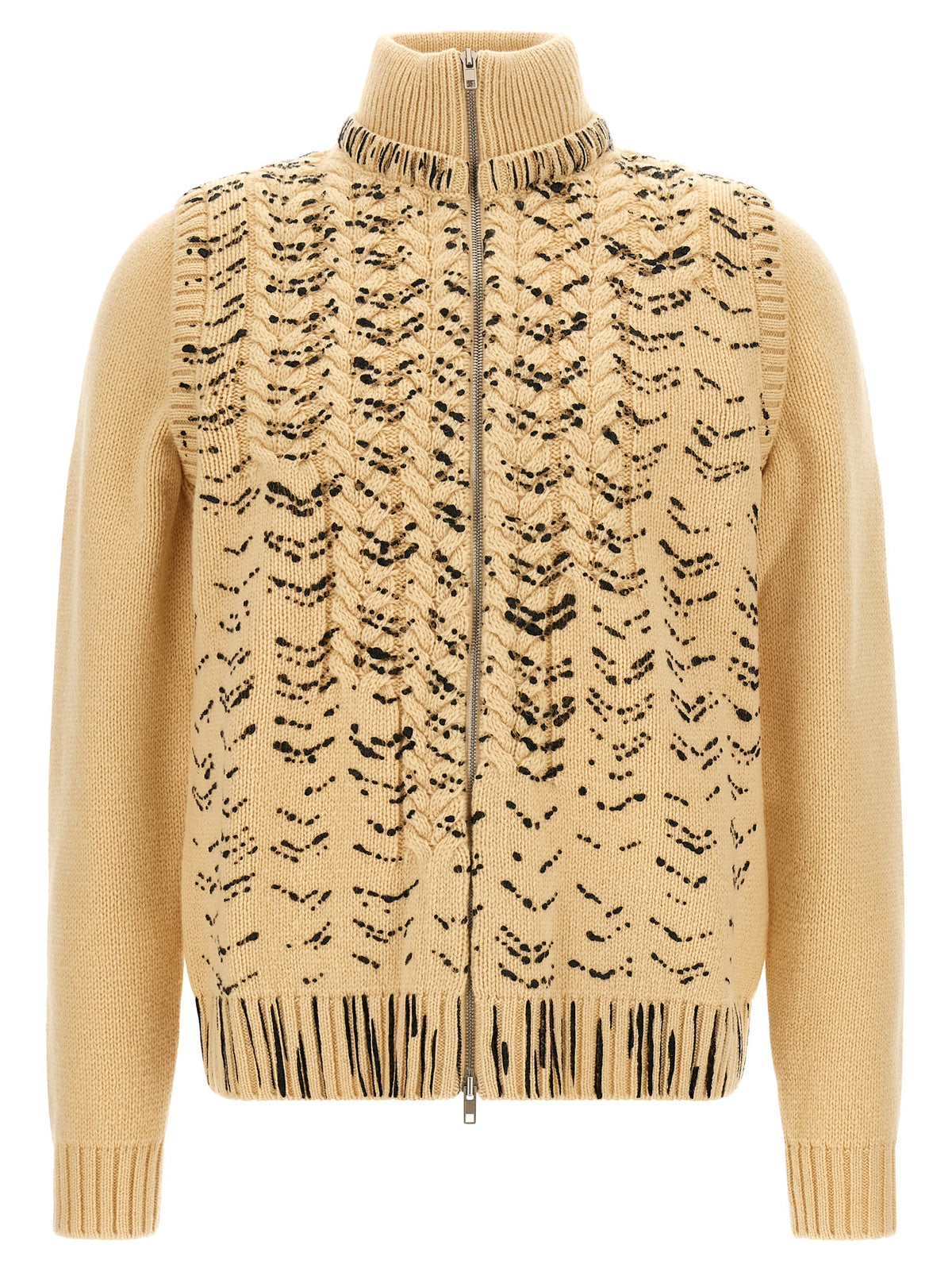 Maison Margiela Men Openwork Knit Cardigan