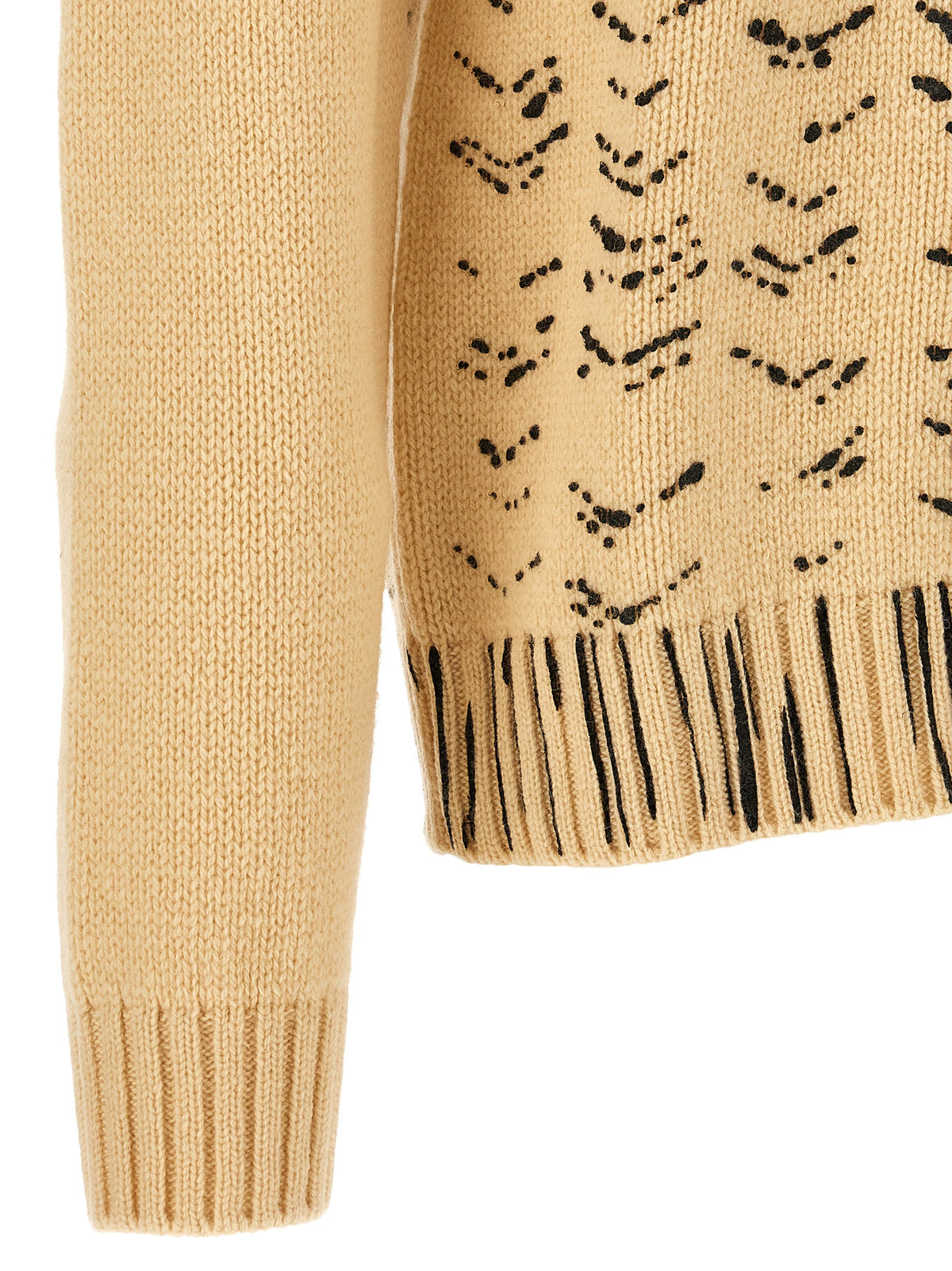Maison Margiela Men Openwork Knit Cardigan