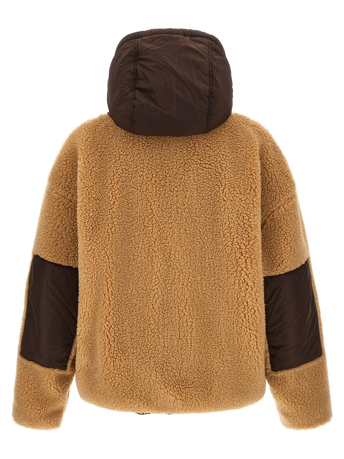 Dsquared2 Men Teddy Reversible Jacket With Logo Patch