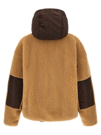 Dsquared2 Men Teddy Reversible Jacket With Logo Patch