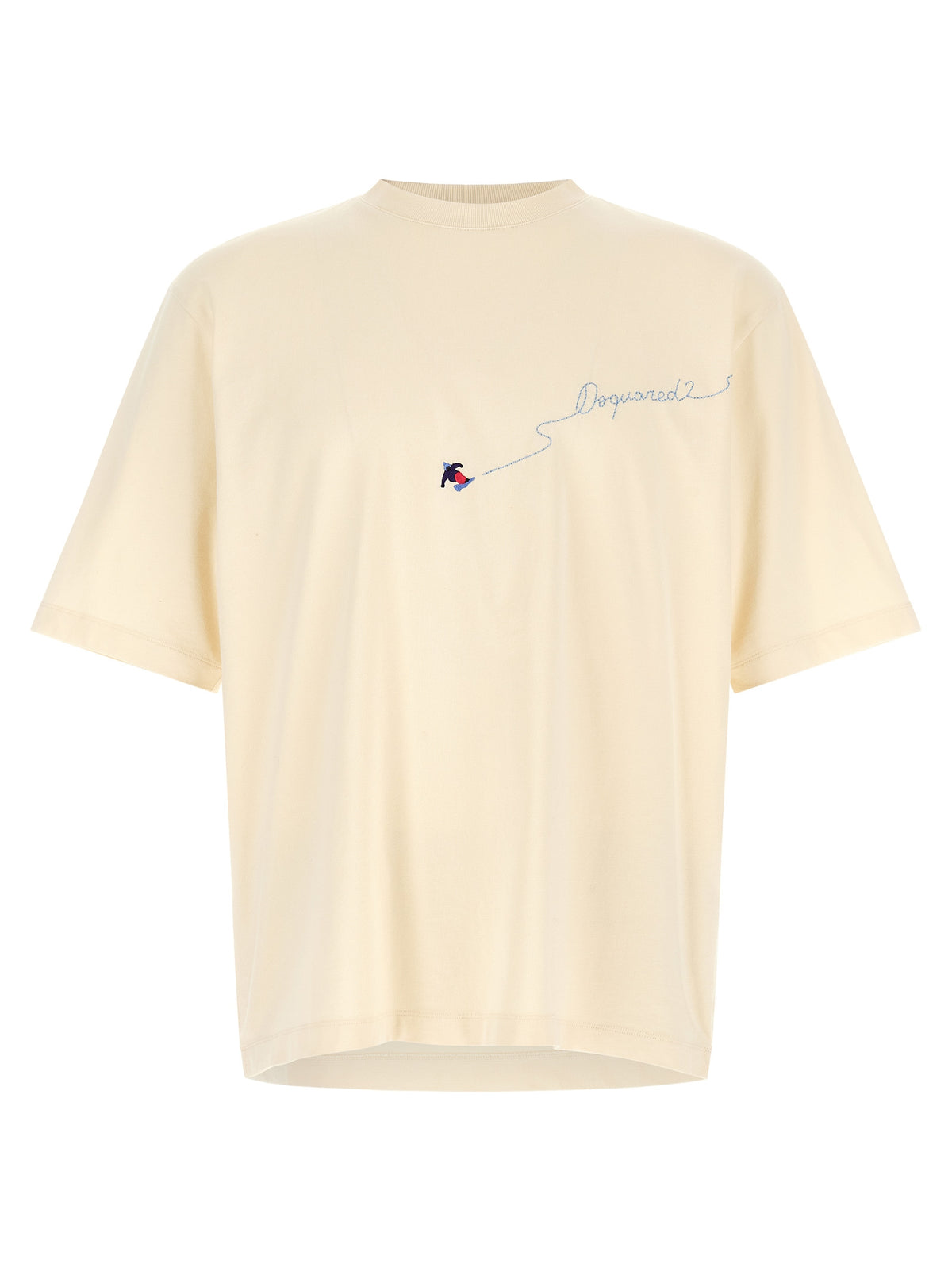Dsquared2 Men Cream 'Snowy Dream' T-Shirt
