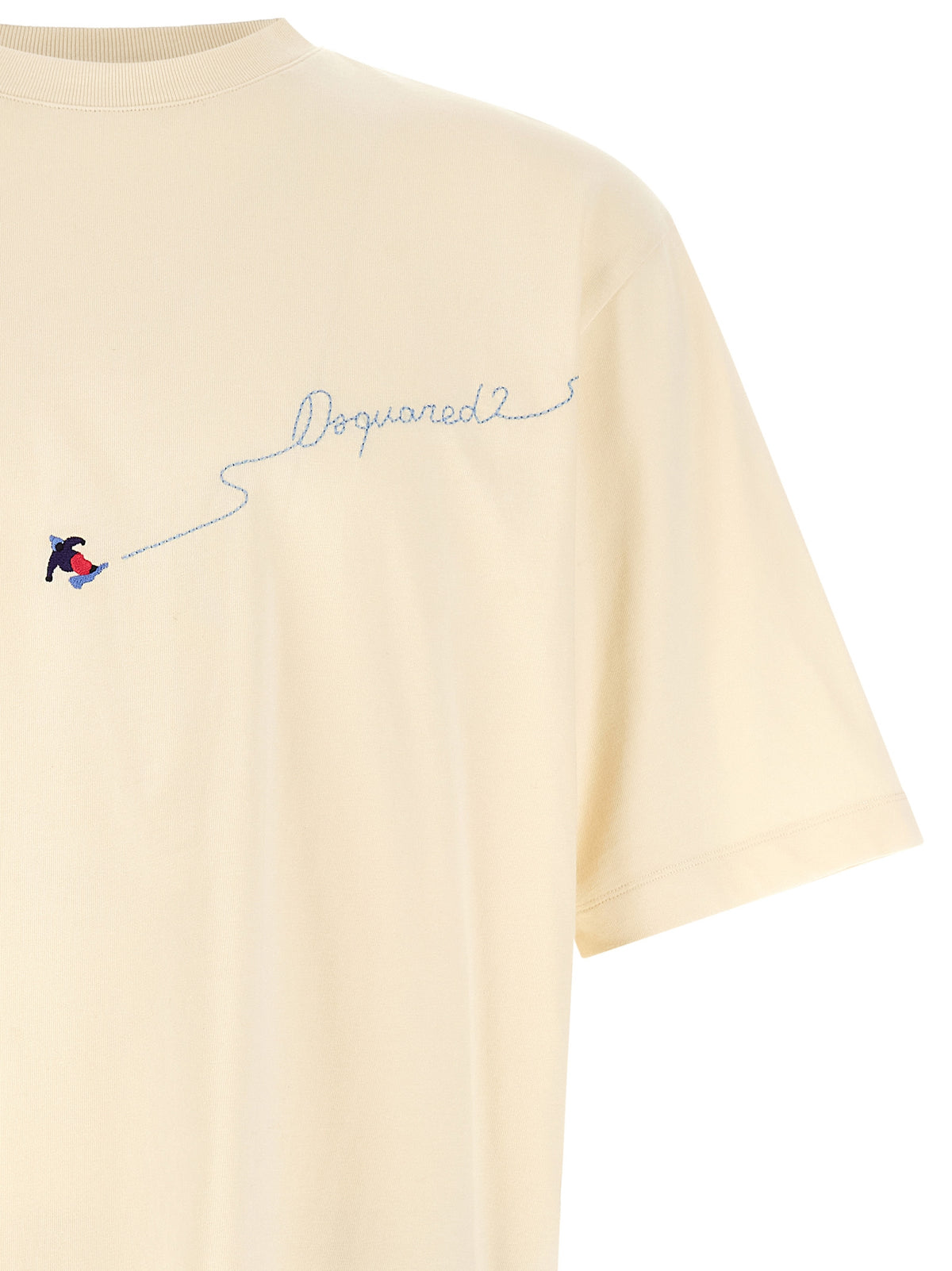 Dsquared2 Men Cream 'Snowy Dream' T-Shirt