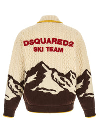 Dsquared2 Men Multicolor 'Snowy Dream' Cardigan