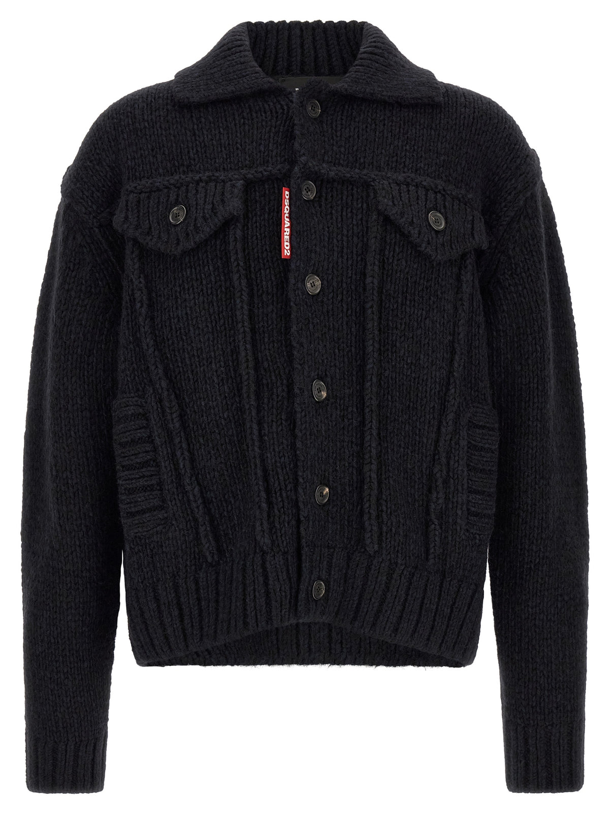 Dsquared2 Men Logo Patch Cardigan