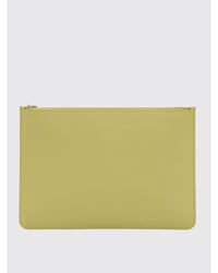 Maison Margiela Leather Zipper Clutch Men Cedar Business Bags