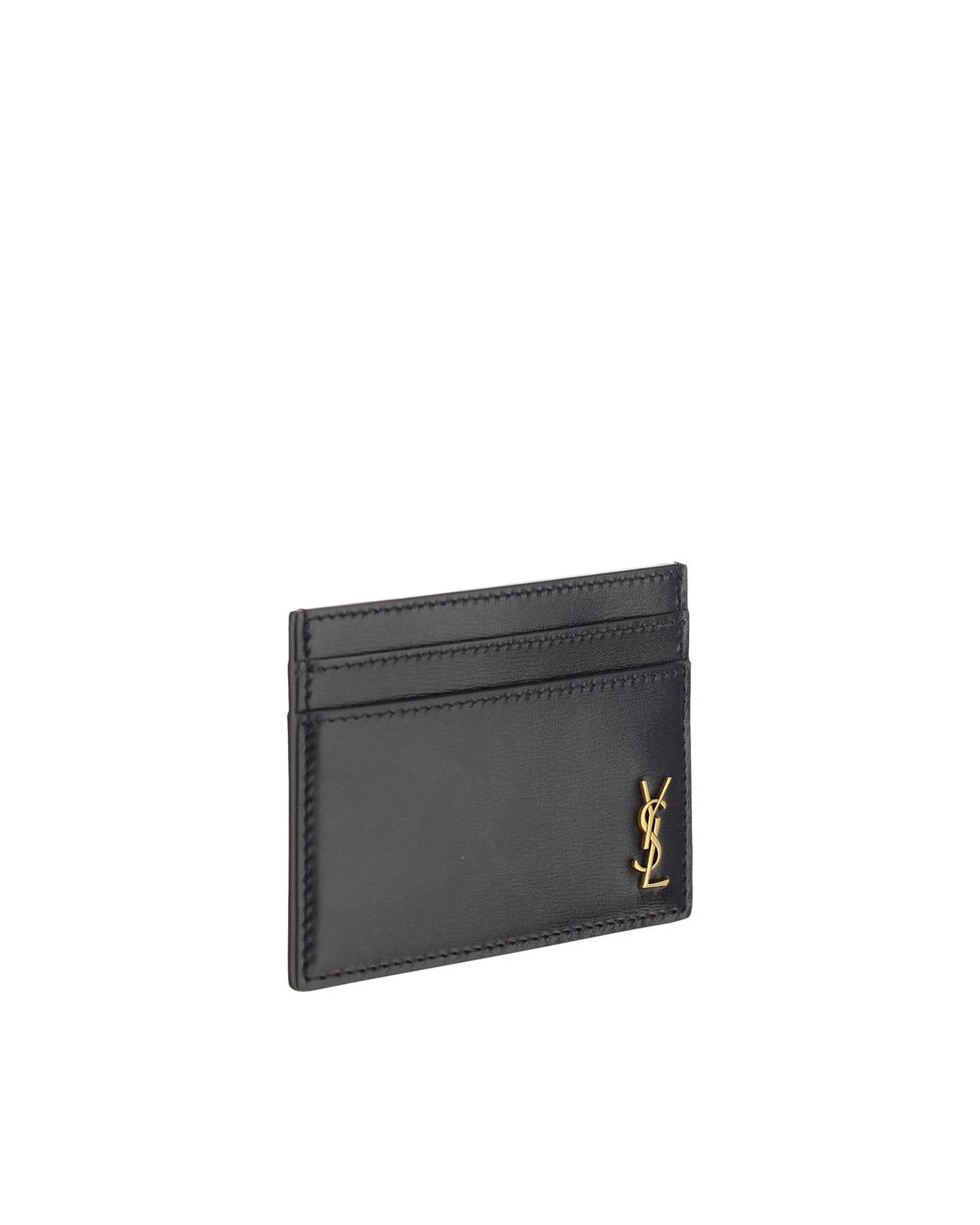 Saint Laurent YSL Card Holder 60760302G0W1000 Men Black Wallets