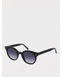 Stella Mccartney Chain Detail Round Sunglasses Women Black