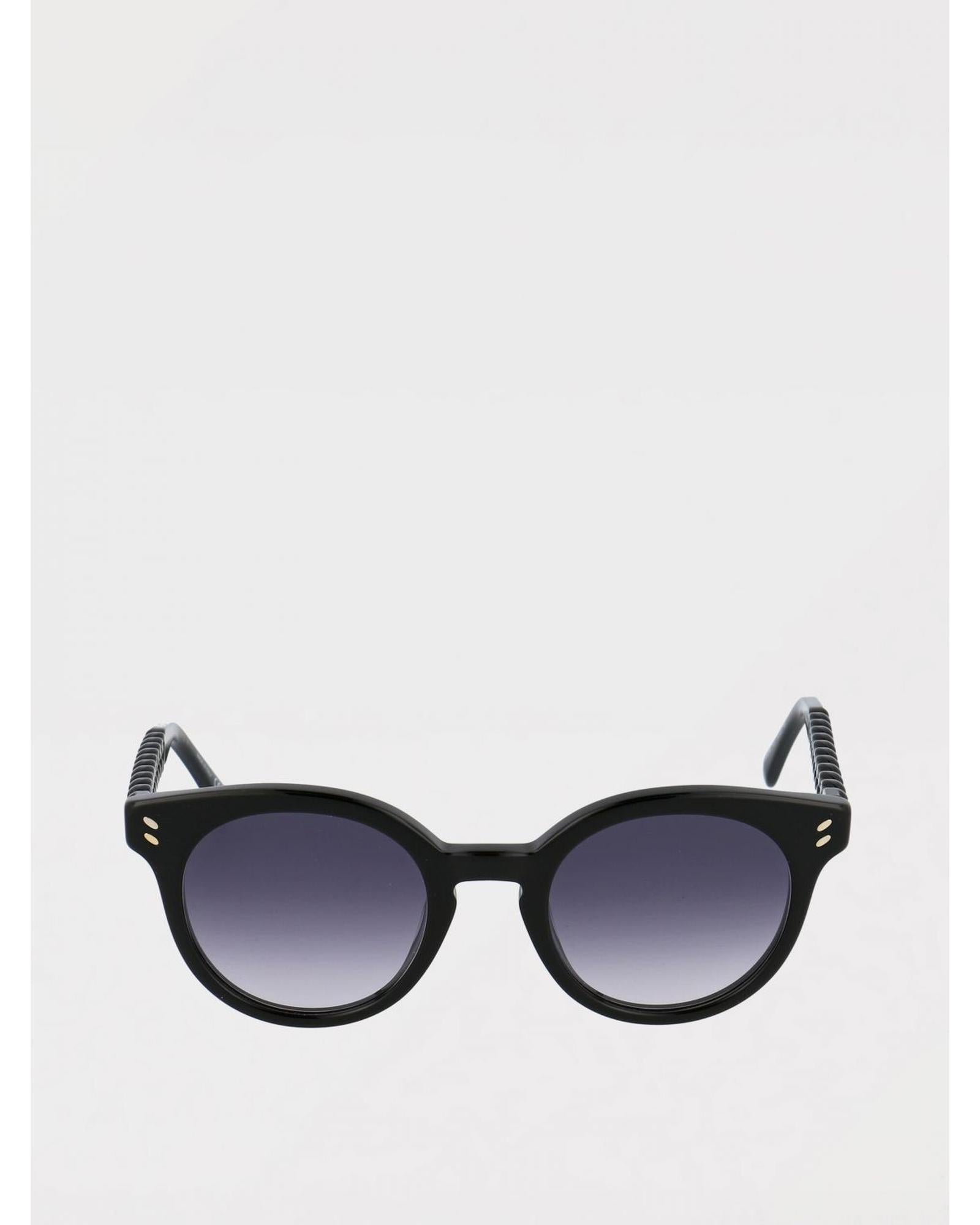 Stella Mccartney Chain Detail Round Sunglasses Women Black