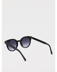 Stella Mccartney Chain Detail Round Sunglasses Women Black
