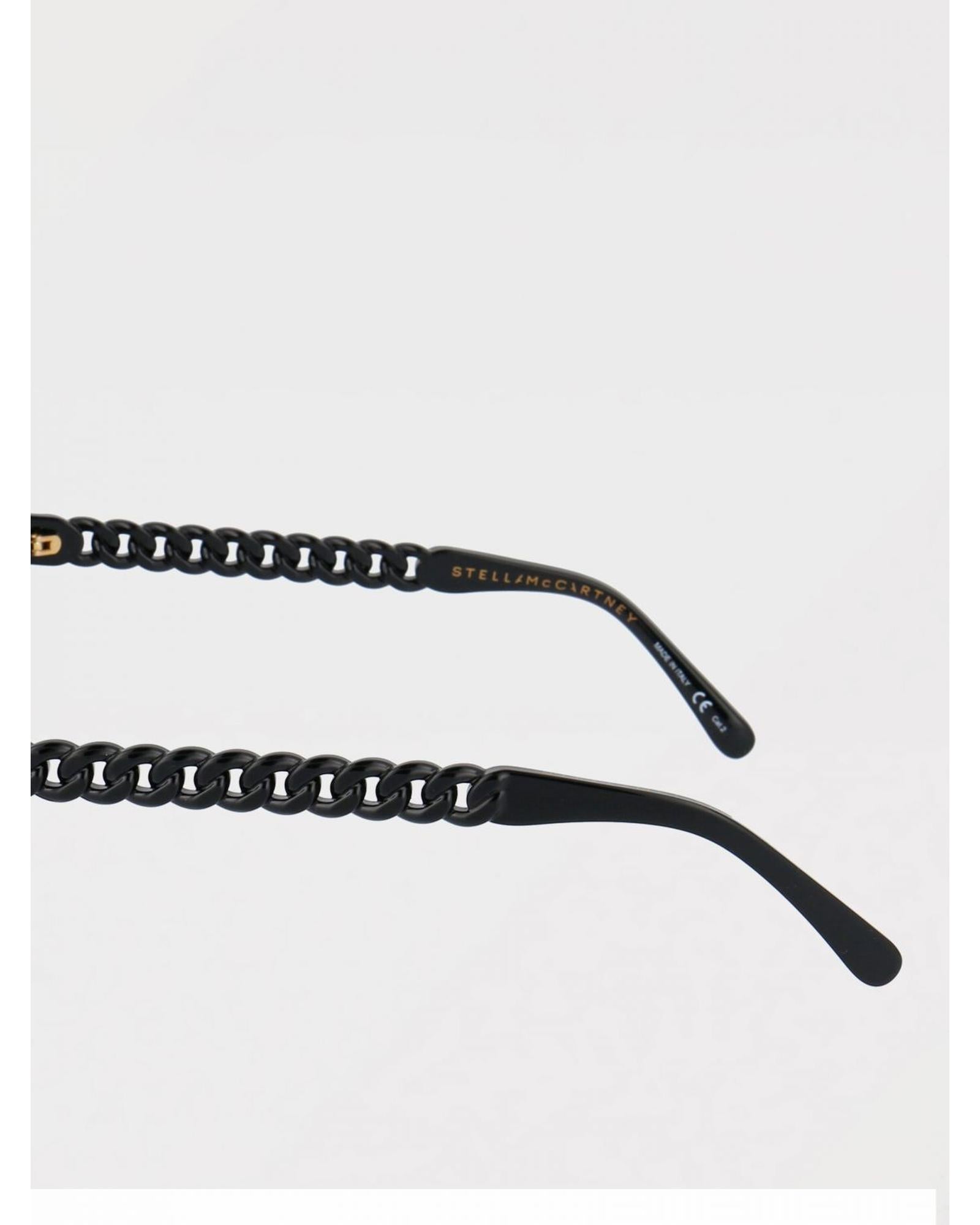 Stella Mccartney Chain Detail Round Sunglasses Women Black
