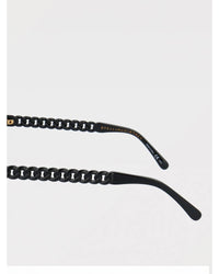 Stella Mccartney Chain Detail Round Sunglasses Women Black