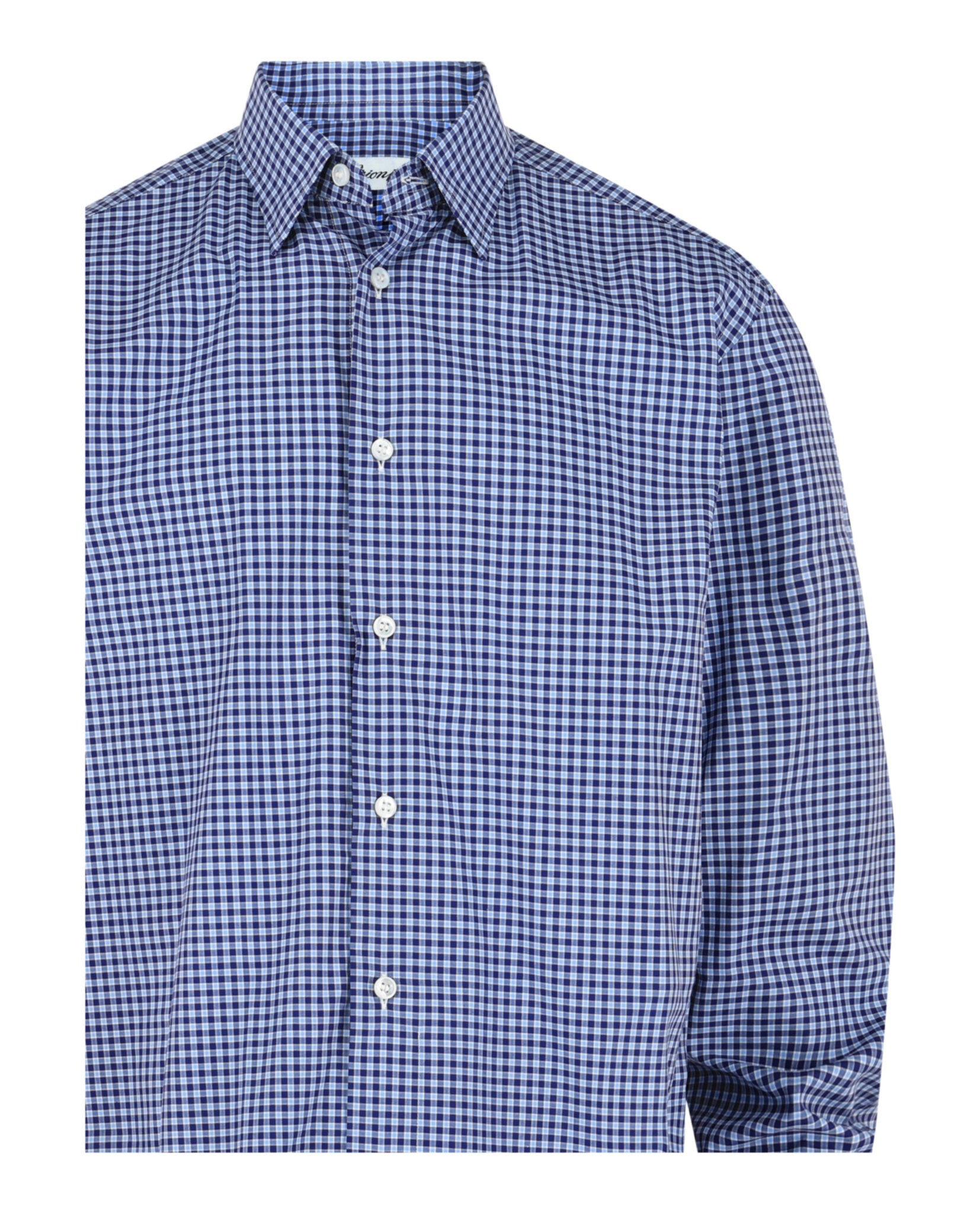 Brioni Mens Plaid Button-Up Shirt