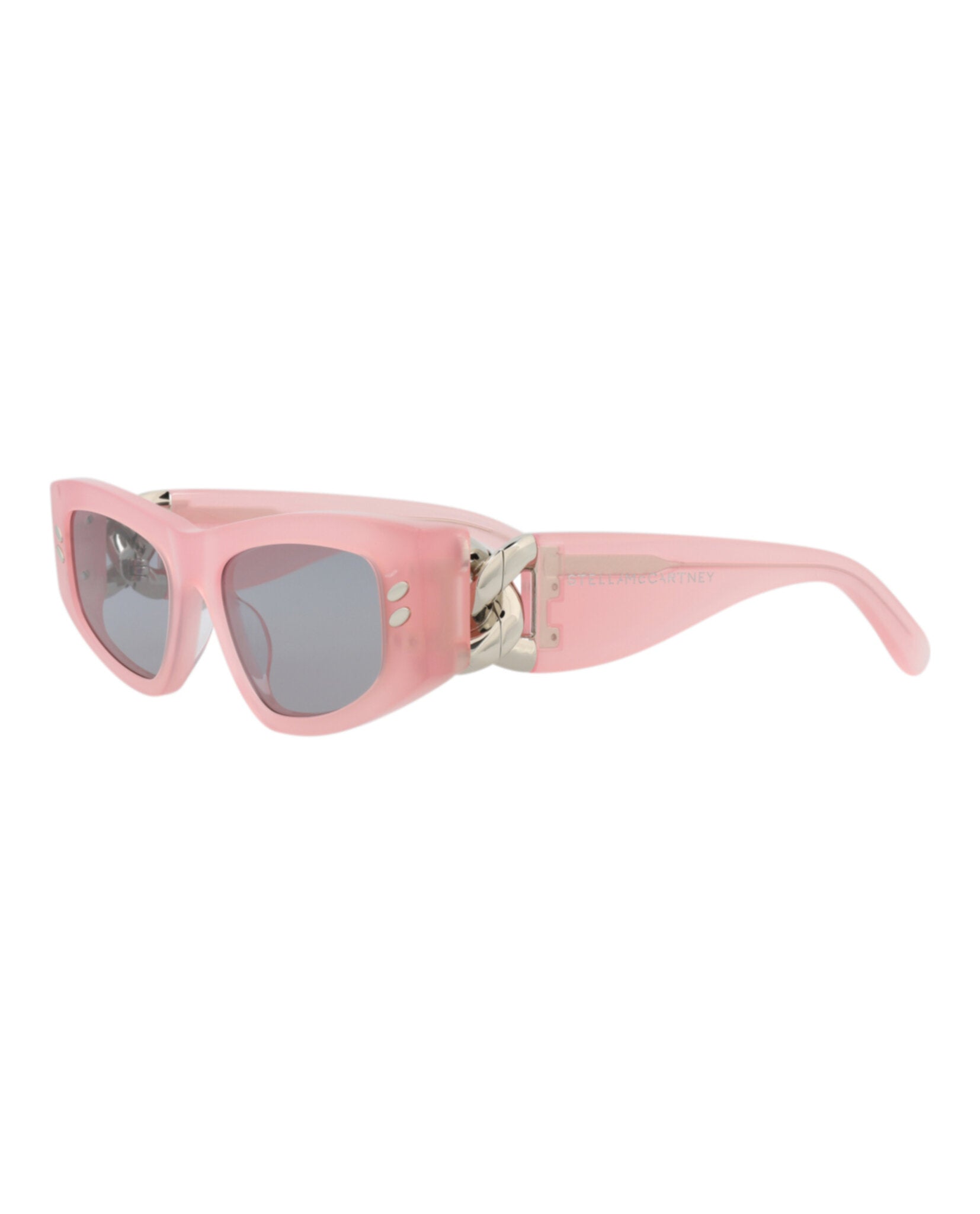 Stella McCartney Womens Cat Eye Pink Pink Smoke Fashion Designer Eyewear