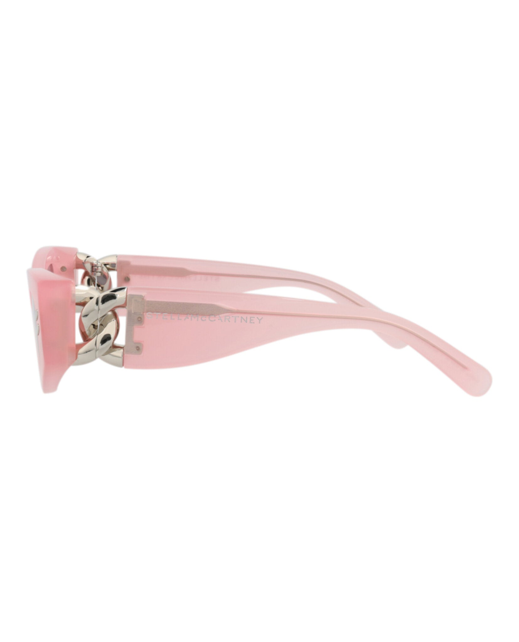 Stella McCartney Womens Cat Eye Pink Pink Smoke Fashion Designer Eyewear