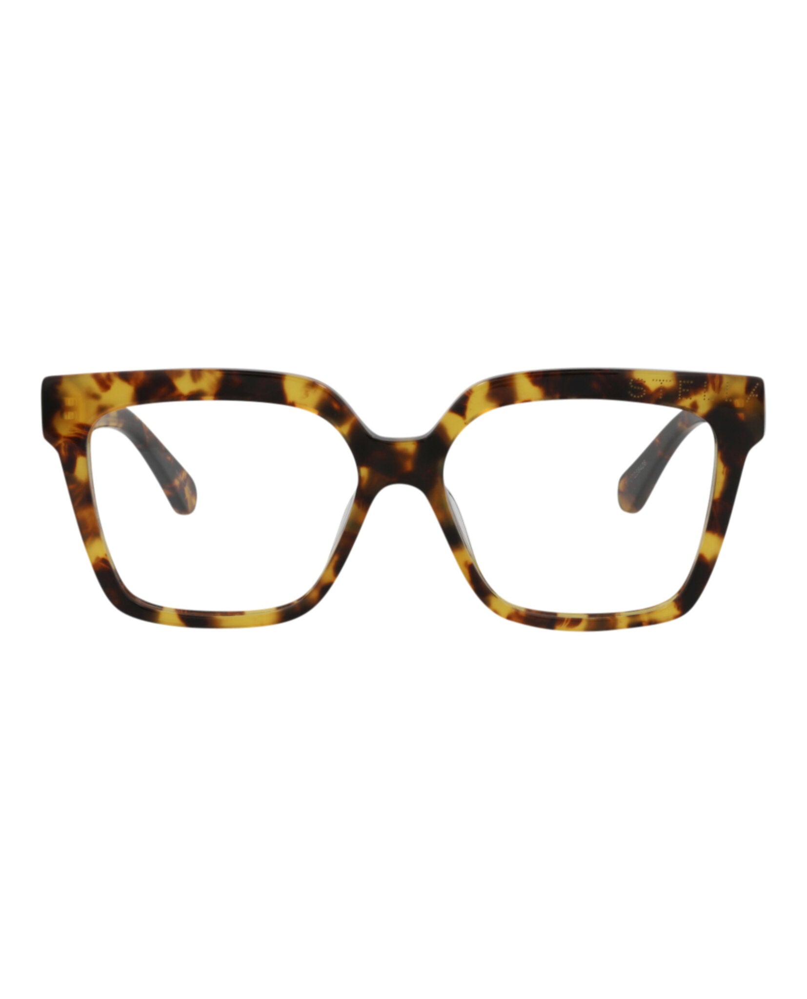 Stella McCartney Womens Square/Rectangle Havana Havana Transparent Fashion Designer Eyewear