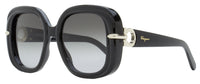 Ferragamo Square Sunglasses SF1058S 001 Black 54mm Black