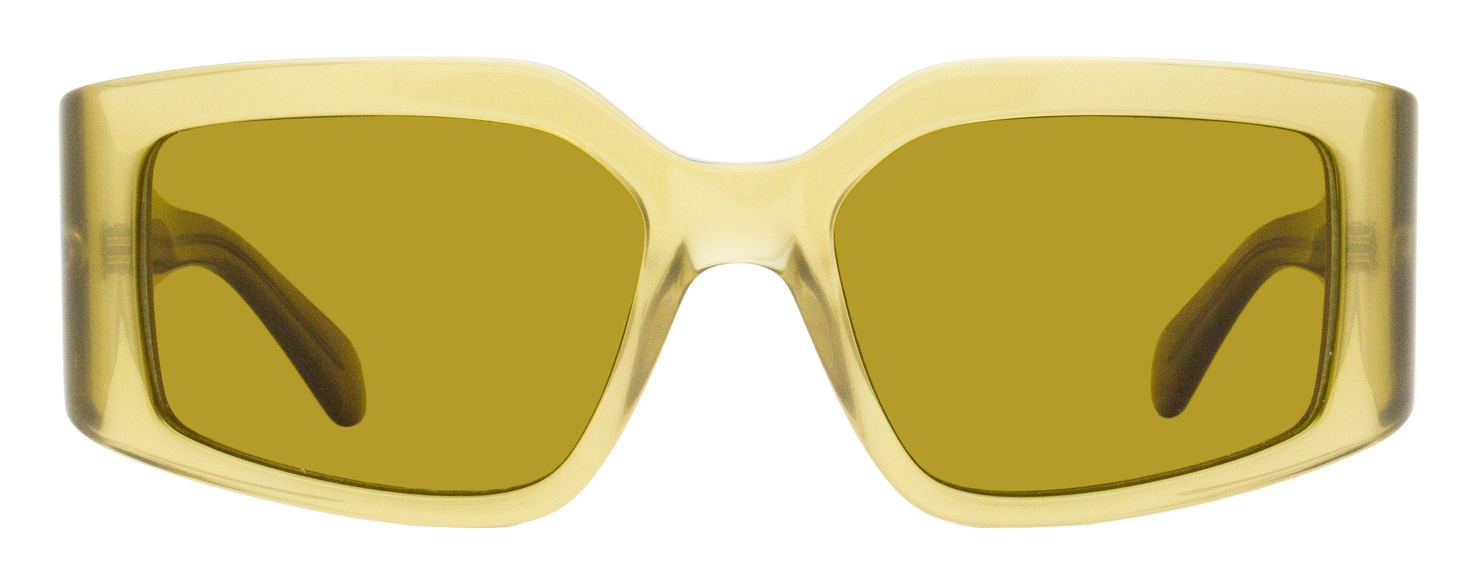 Ferragamo Modified Rectangle Sunglasses SF1101S 330 Opaline Olive