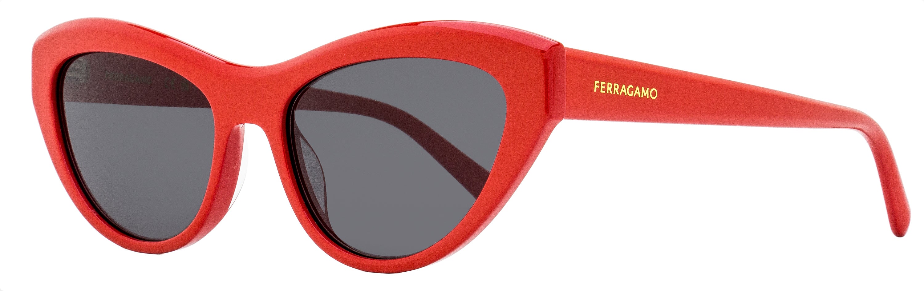 Ferragamo Cat Eye Sunglasses SF1103S 600 Red 55mm Red