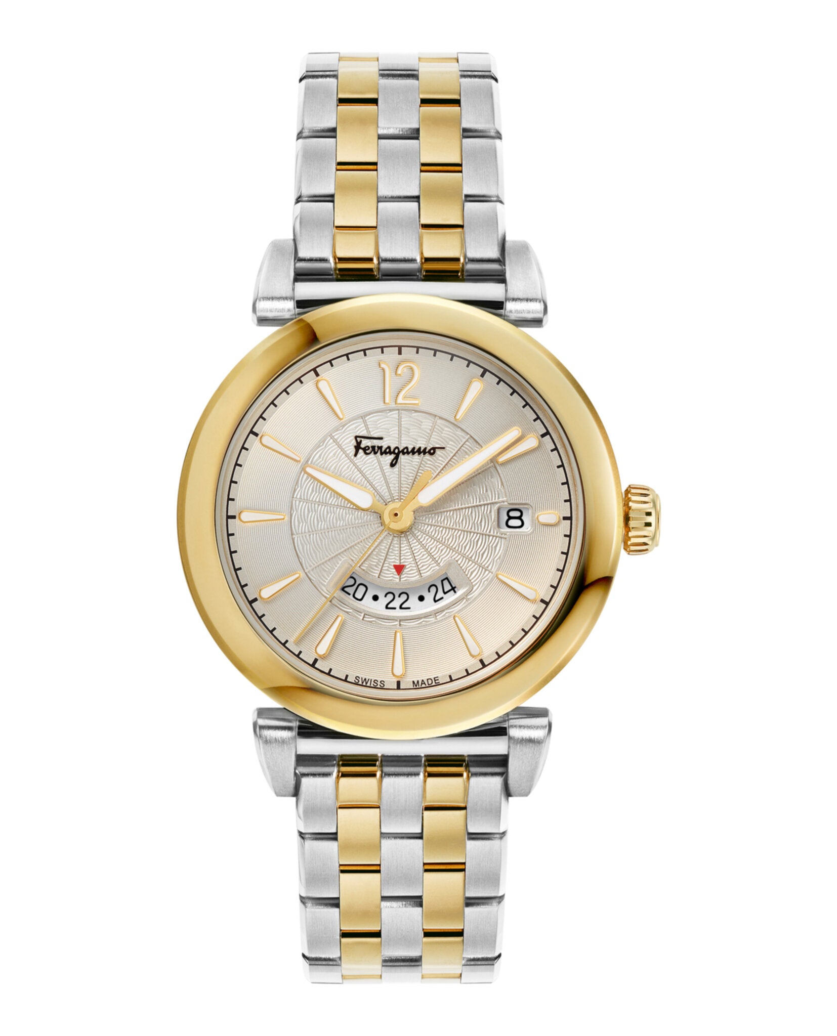 Ferragamo Womens Feroni Champagne 40mm Bracelet Fashion Watch Champagne
