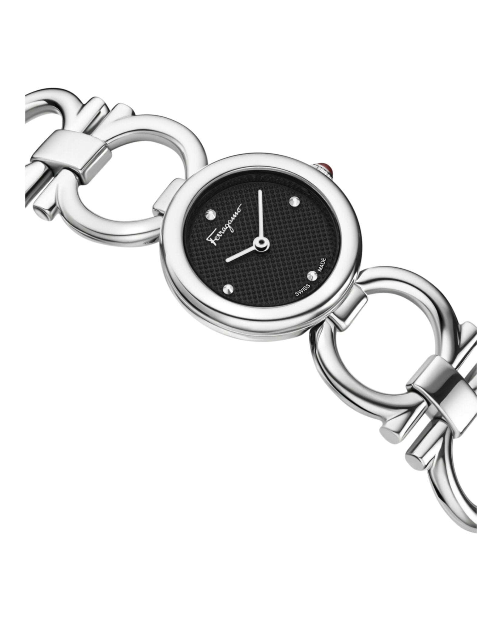 Ferragamo Womens Stainless Steel 22.5mm Bracelet Fashion Watch