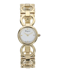 Ferragamo Womens Gold 22.5mm Bracelet Fashion Watch