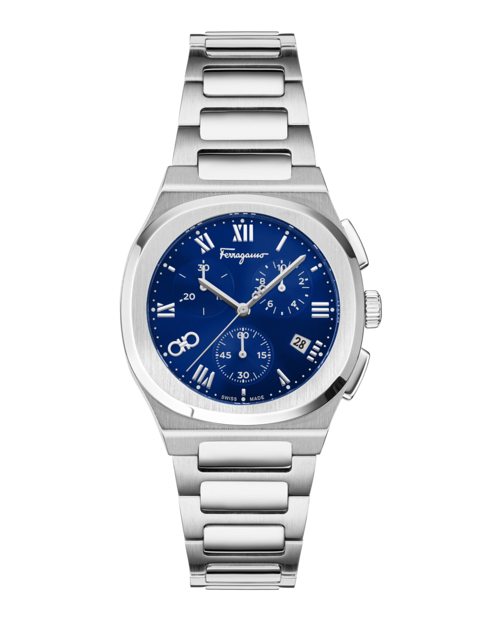 Ferragamo Mens 38mm Bracelet Fashion Watch