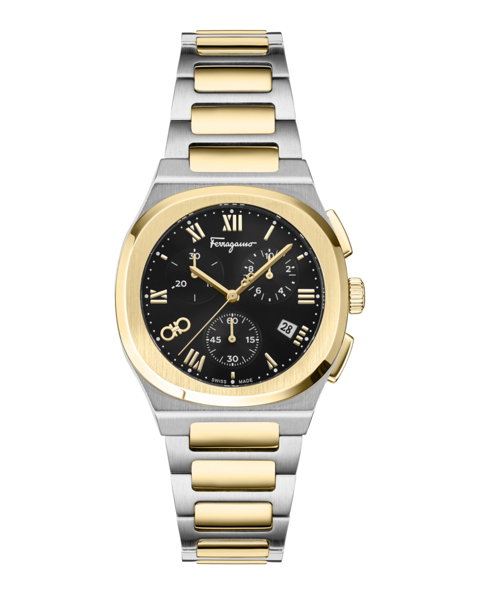 Ferragamo Mens 38mm Bracelet Fashion Watch