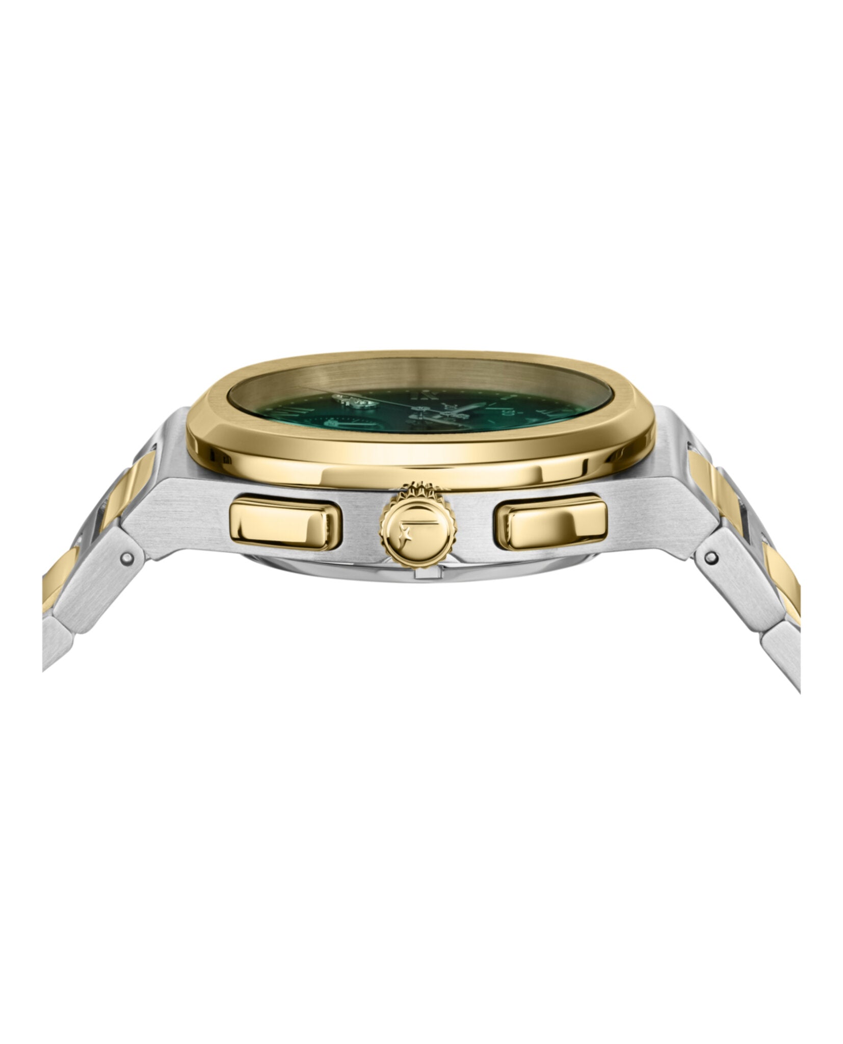 Ferragamo Mens Two Tone 38mm Bracelet Fashion Watch