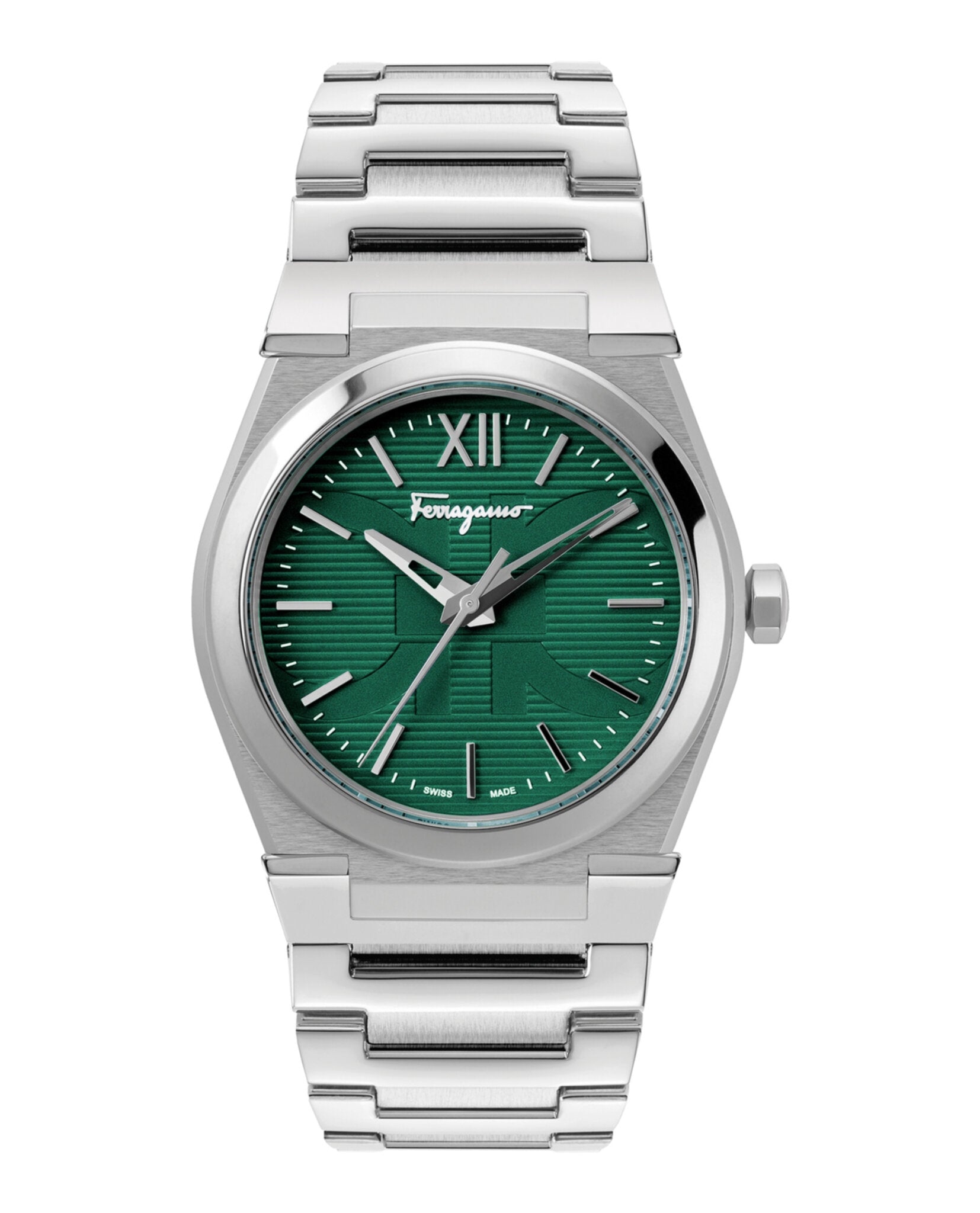 Ferragamo Ferragamo Mens  Stainless Steel 42mm Bracelet Fashion Watch