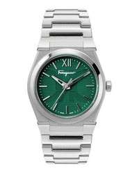 Ferragamo Ferragamo Mens  Stainless Steel 42mm Bracelet Fashion Watch