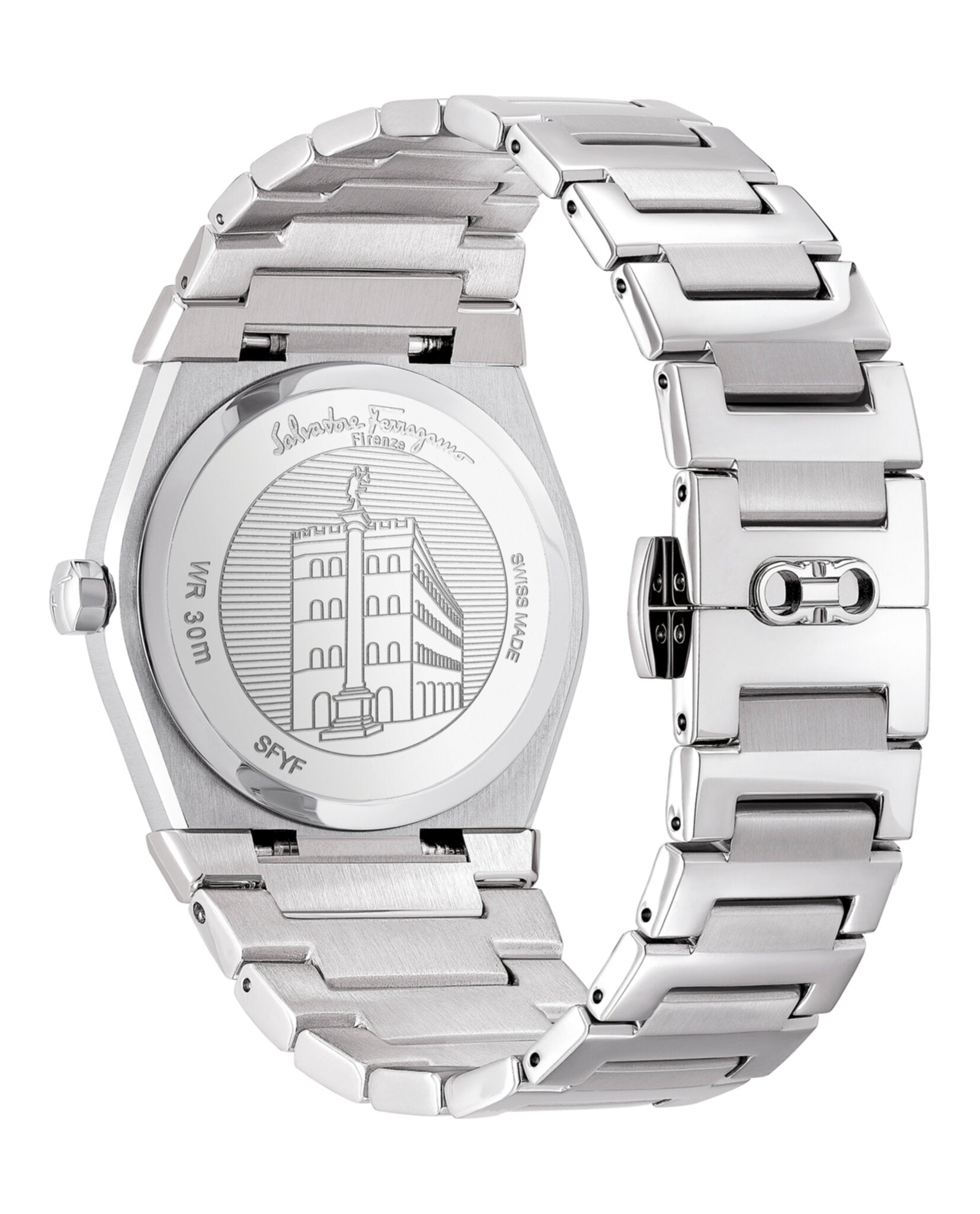 Ferragamo Ferragamo Mens  Stainless Steel 42mm Bracelet Fashion Watch
