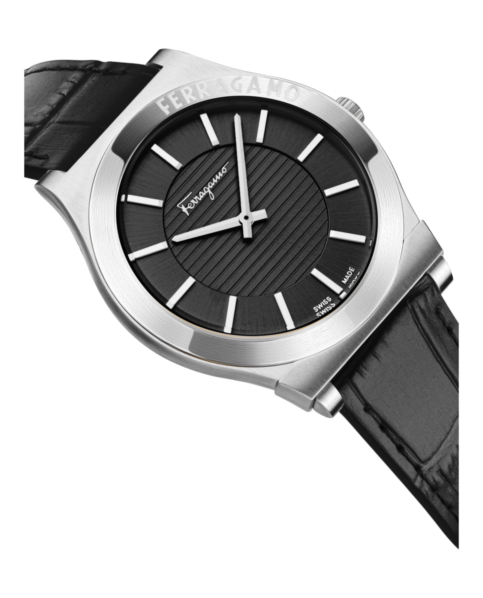 Ferragamo Mens 42mm Strap Fashion Watch