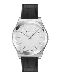 Ferragamo Mens 42mm Strap Fashion Watch