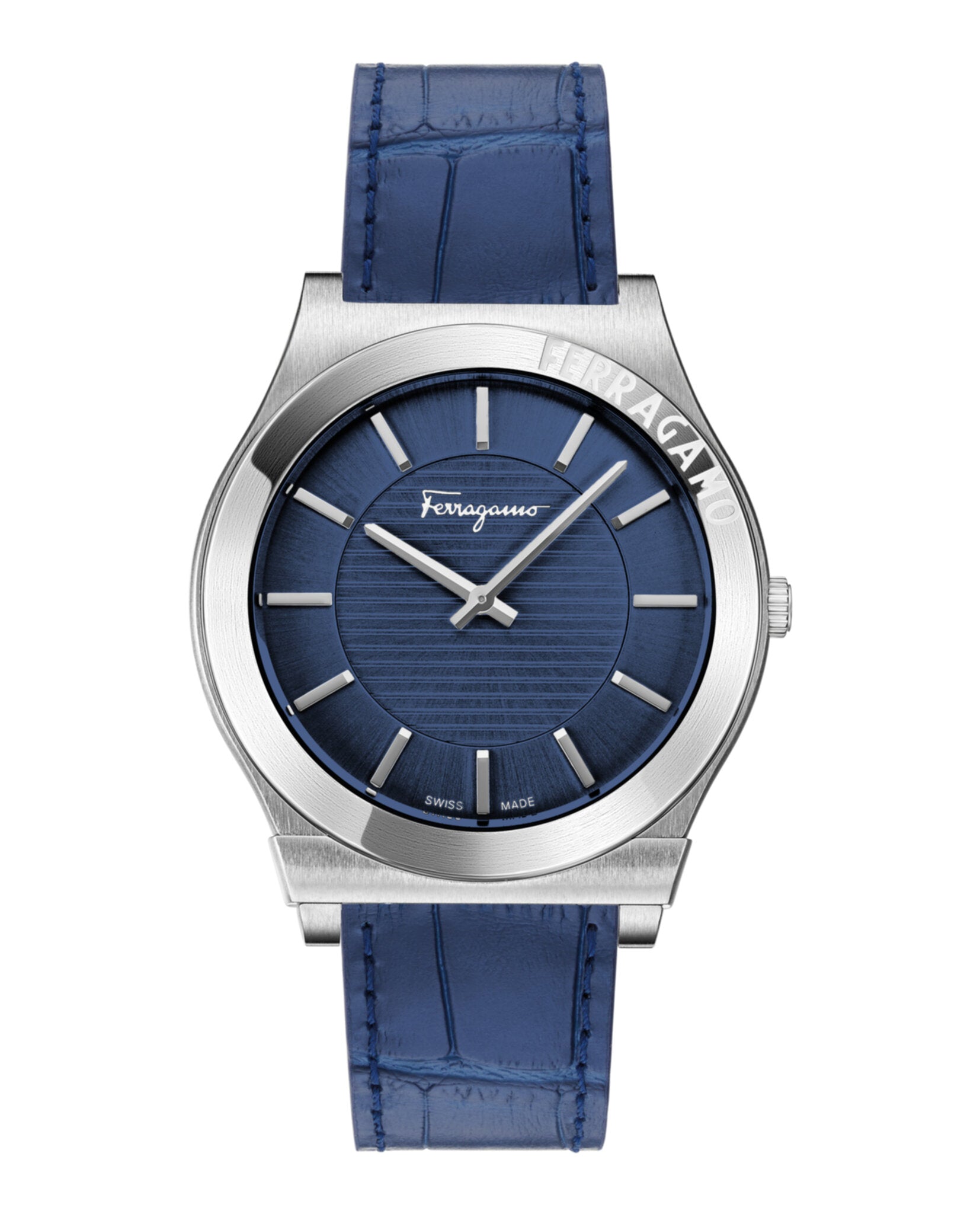 Ferragamo Mens 42mm Strap Fashion Watch