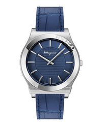 Ferragamo Mens 42mm Strap Fashion Watch