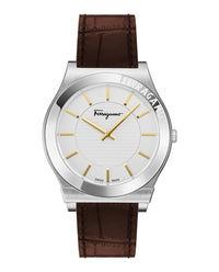 Ferragamo Mens 42mm Strap Fashion Watch