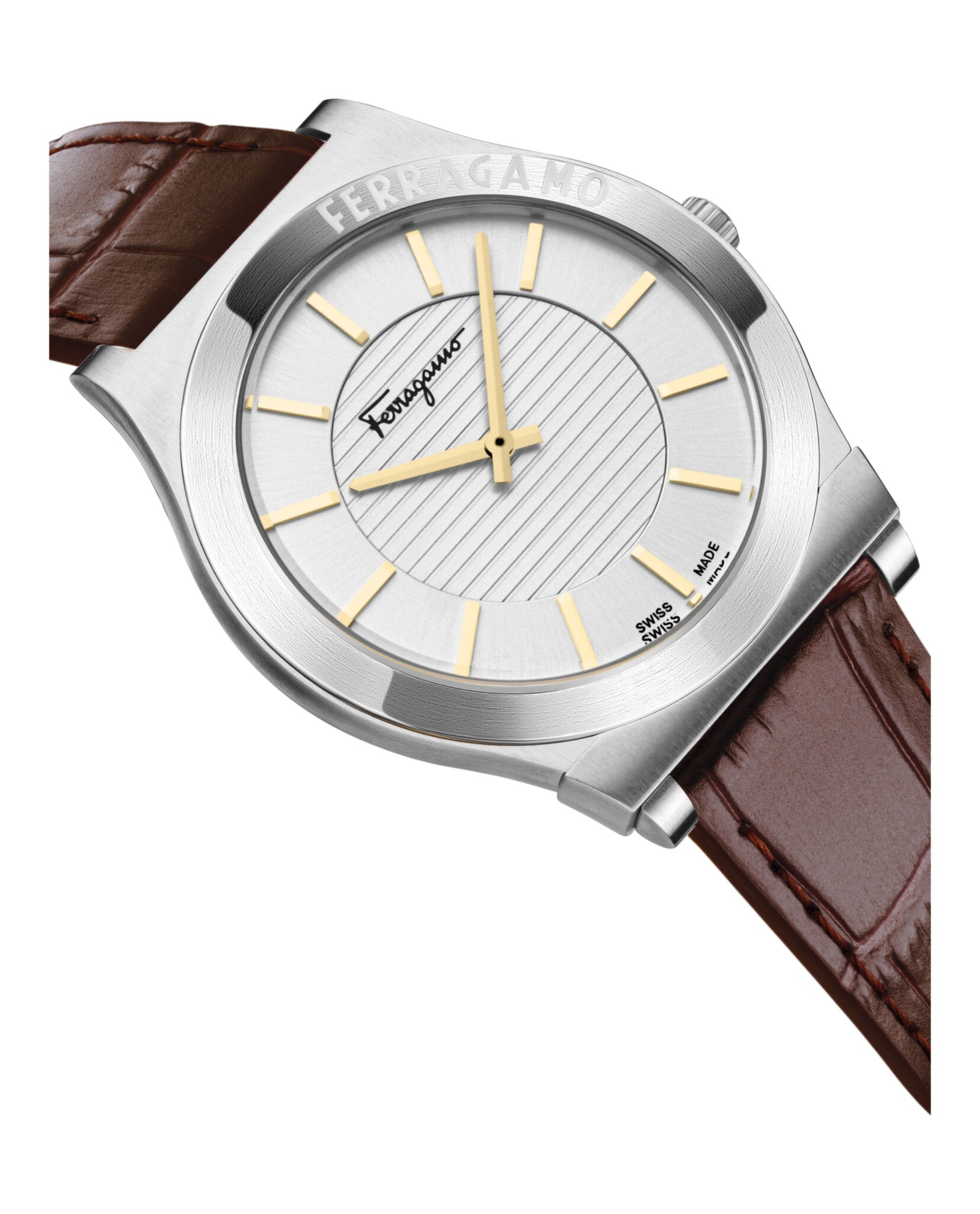 Ferragamo Mens 42mm Strap Fashion Watch