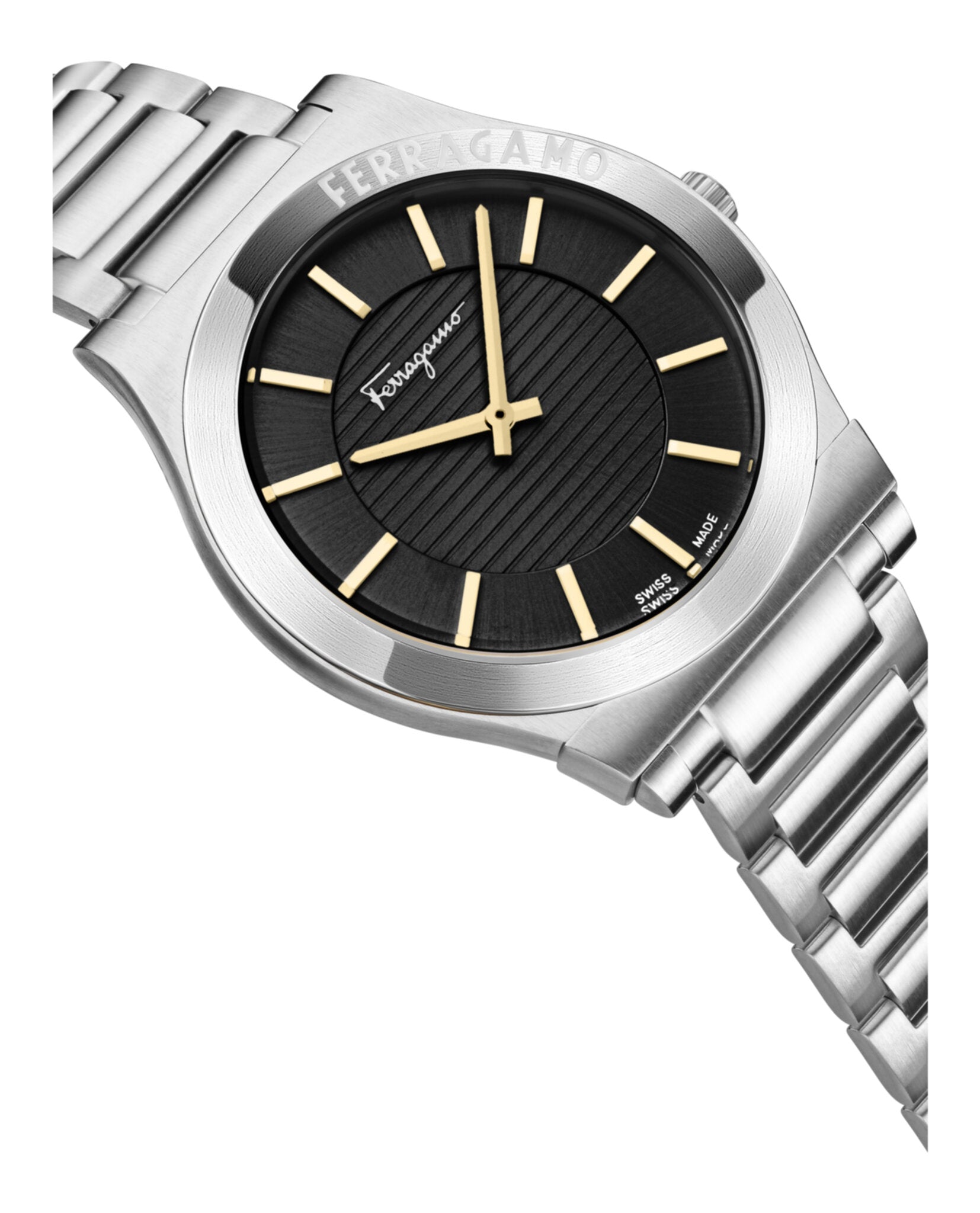 Ferragamo Mens 42mm Strap Fashion Watch